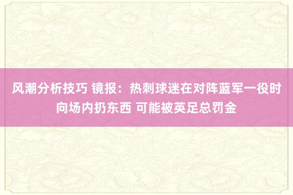 风潮分析技巧 镜报：热刺球迷在对阵蓝军一役时向场内扔东西 可能被英足总罚金